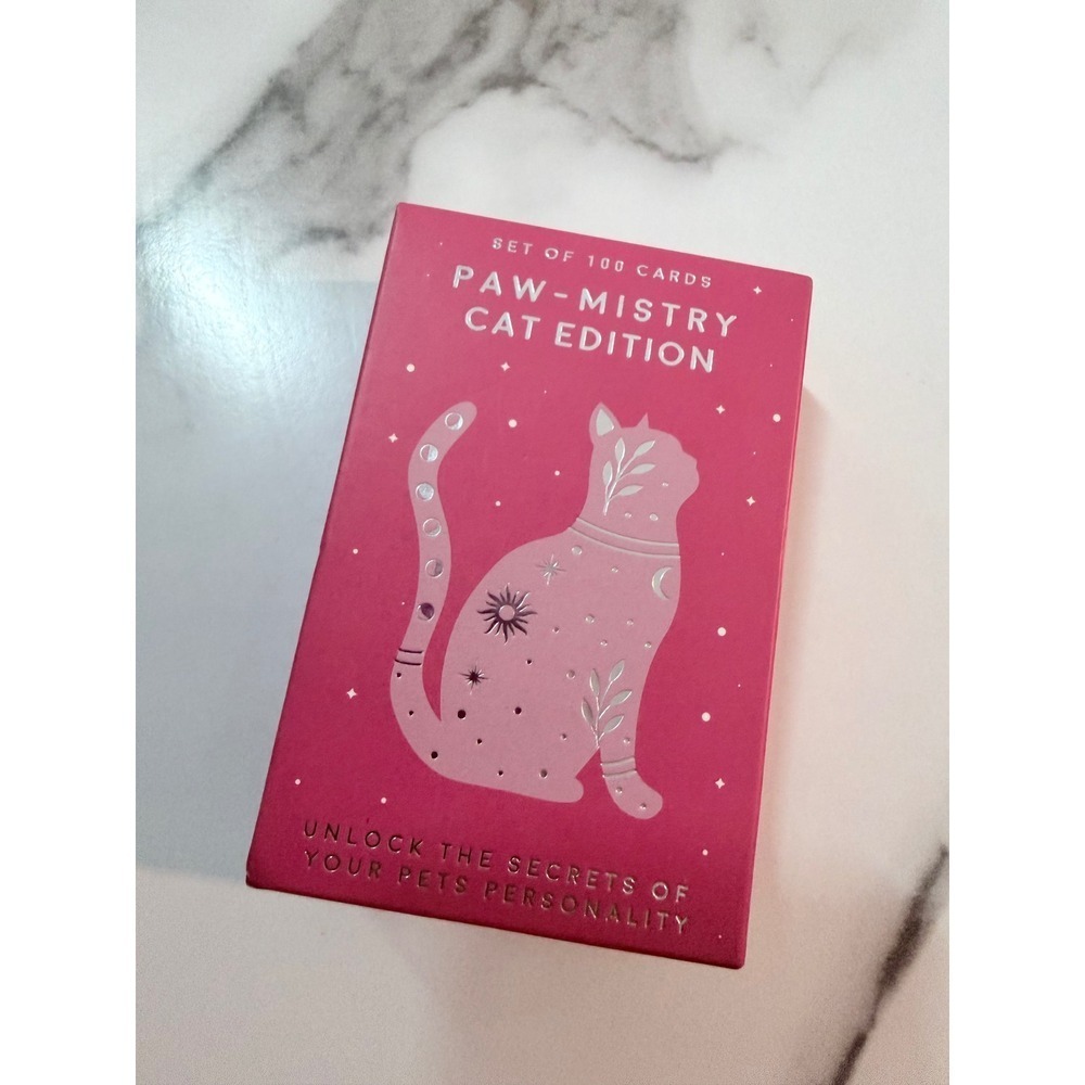 Gift Republic Paw-Mistry Cat 100 Card Set Astrology Zodiac Pet Personality